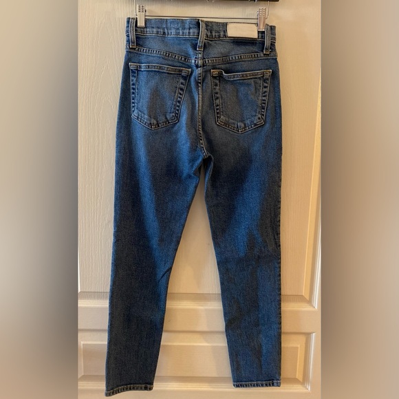 RE/DONE High Rise Ankle Crop Jean in Mid 80s Wash - 28 - Picture 3 of 12